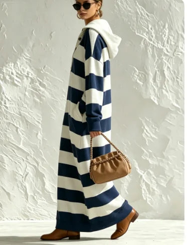 Lucille Striped Polo Dress