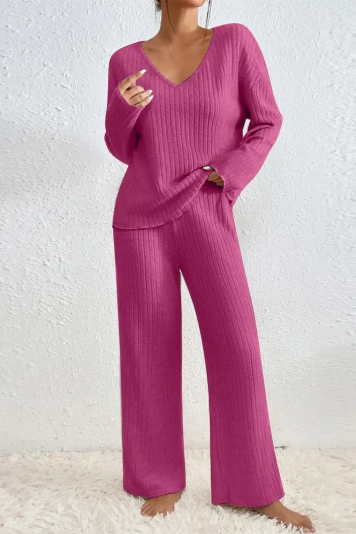 Harper Ribbed Lounge Set