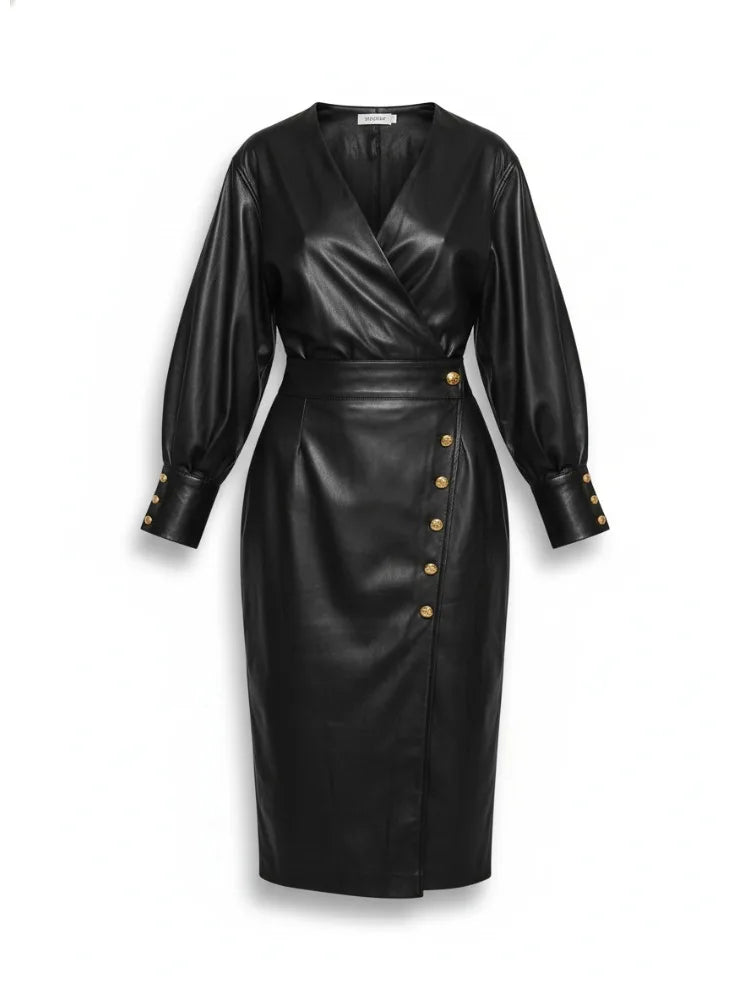 Orla Wrap Front Midi Dress