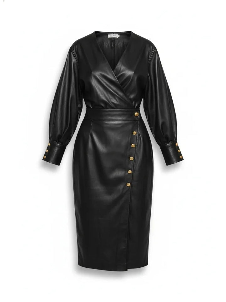 Orla Wrap Front Midi Dress