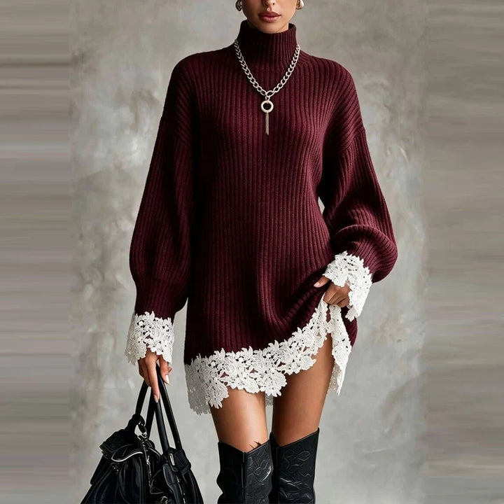 Lavinia Lace Trim Mini Dress