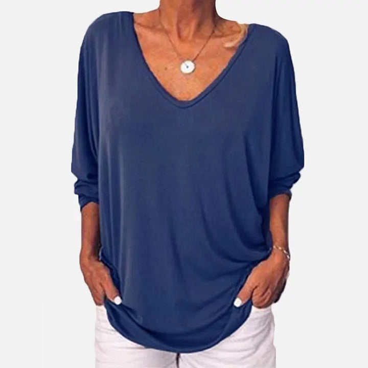 Simone V-Neck Button Top