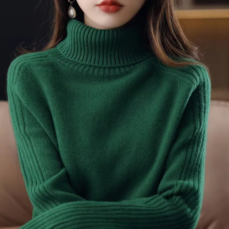 Eloise Ribbed Turtleneck Sweater