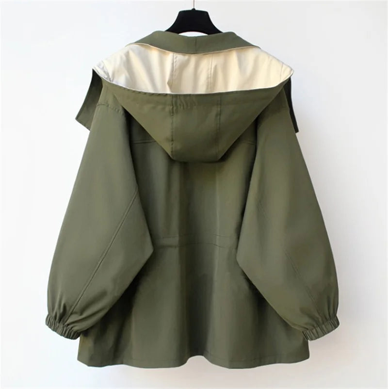Amara Contrast Collar Trench