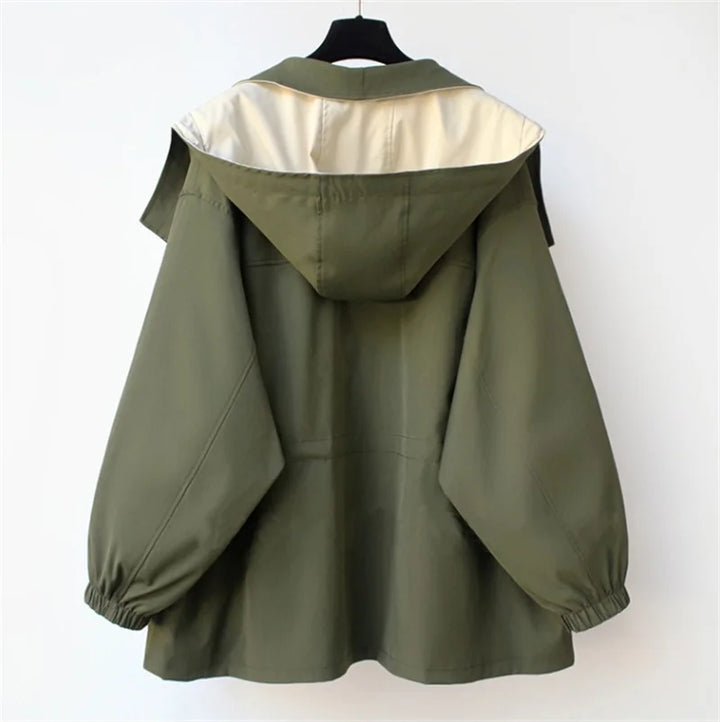 Amara Contrast Collar Trench