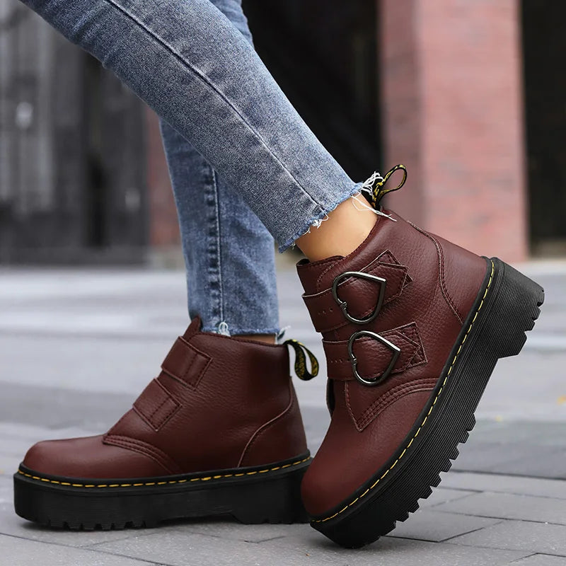 Britney Leather Platforms