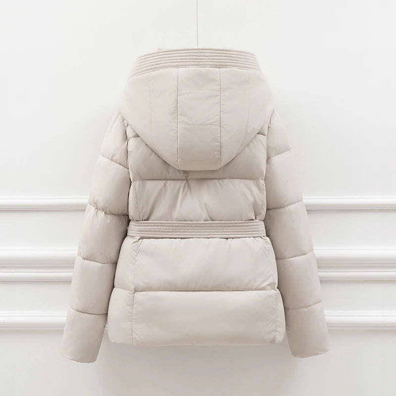 Sasha Hooded Quilted Coat