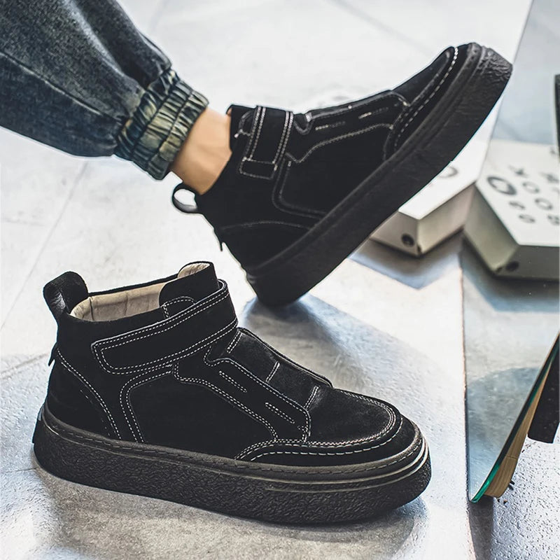 Brunello Suede Leather Sneakers