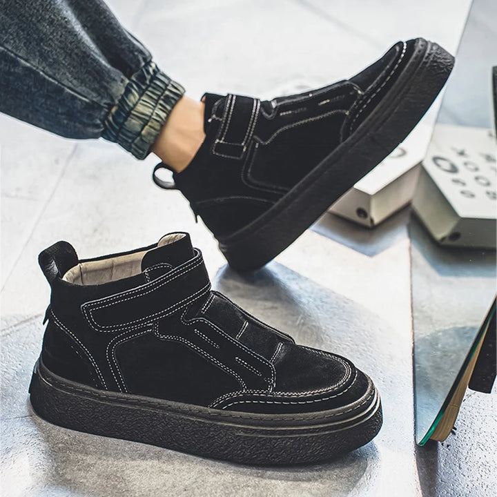 Brunello Suede Leather Sneakers