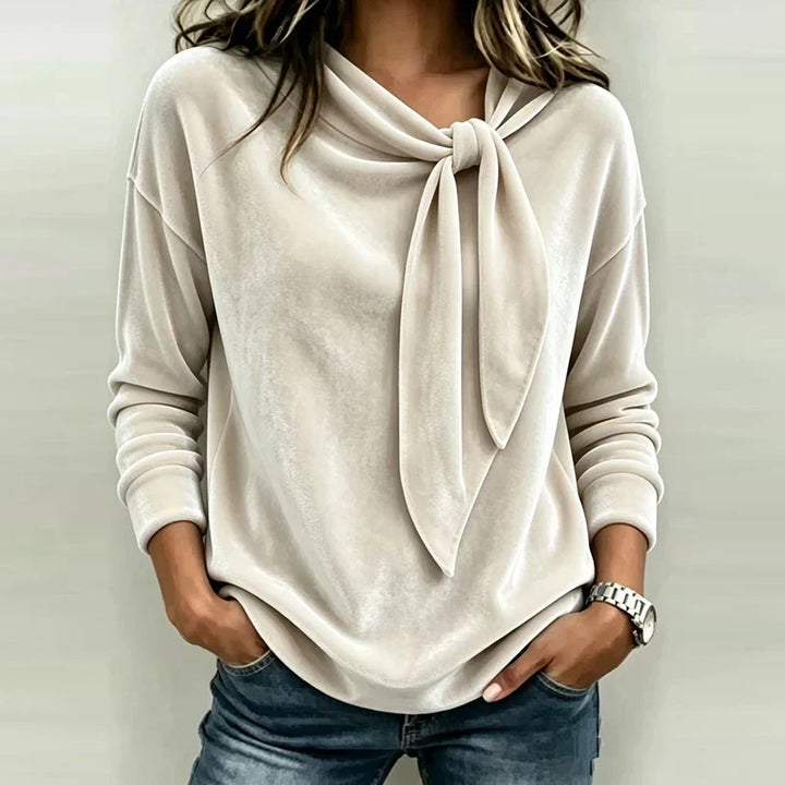 Lucia Bow Neck Pullover