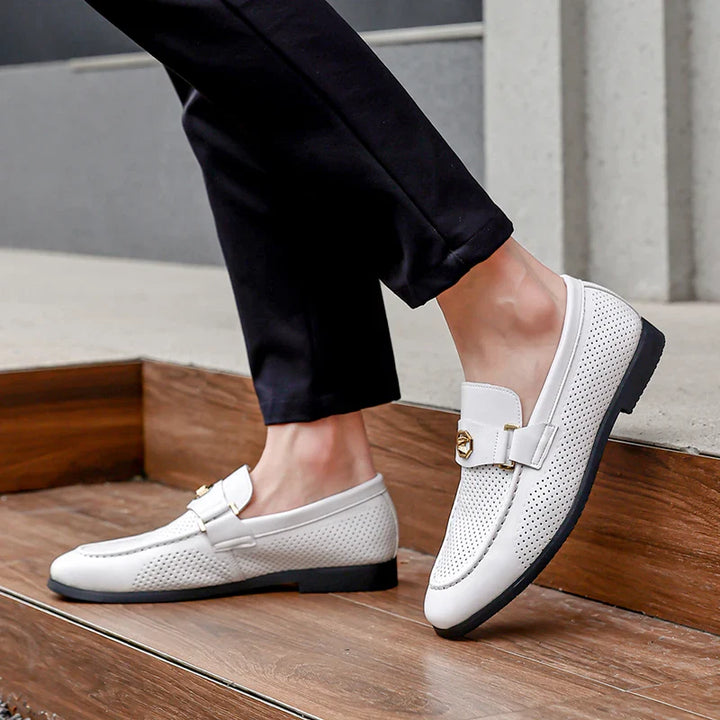 Nirvaro Italian Leather Loafers