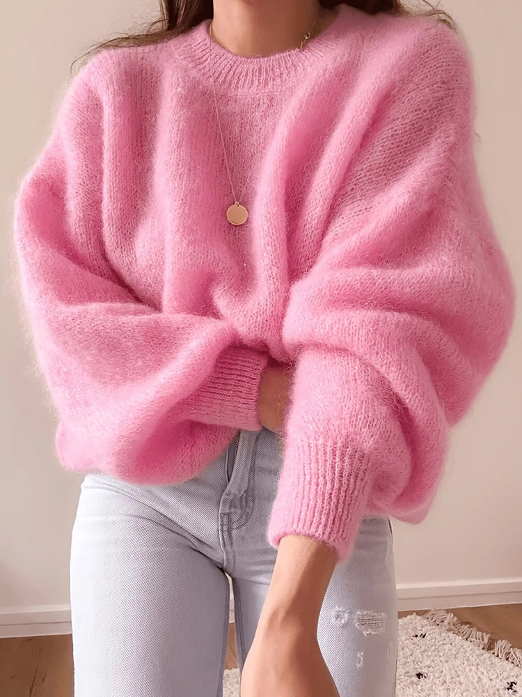 Yvette Fuzzy Knit Pullover