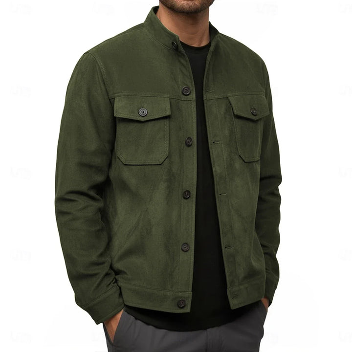 Gareth Stand Collar Shirt Jacket