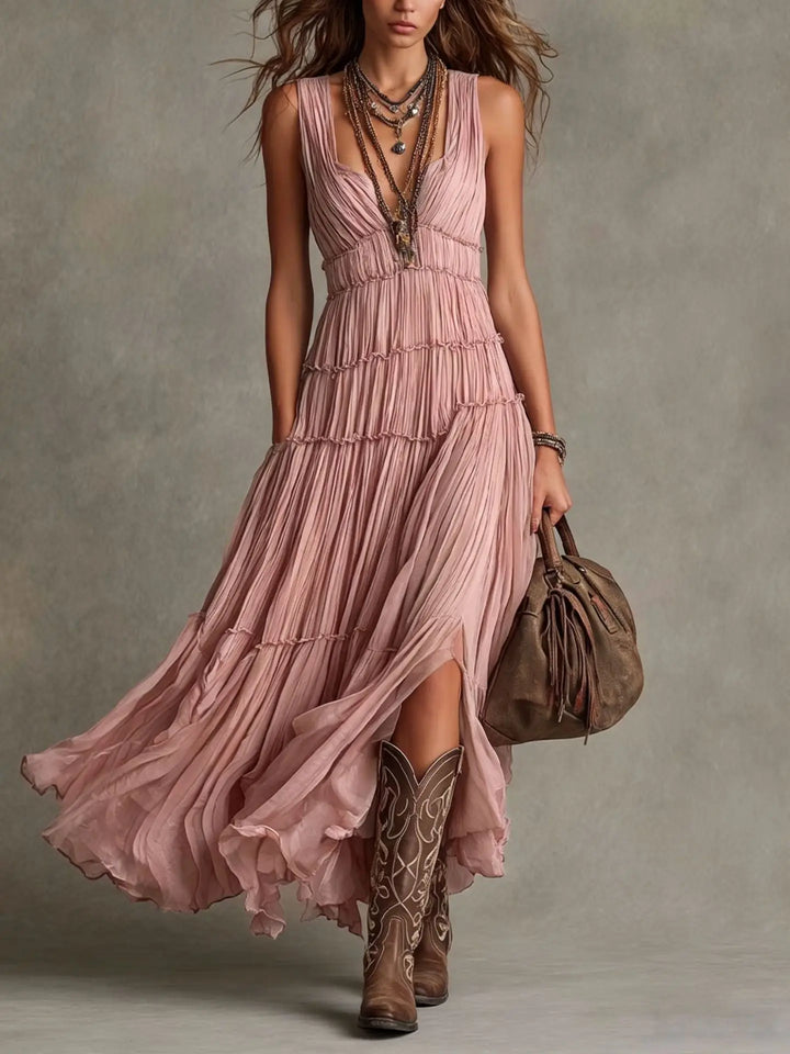 Sadona Tiered Boho Maxi Dress