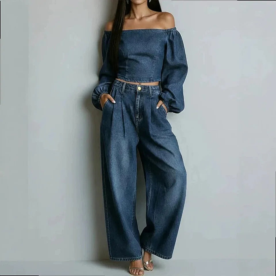 Sabrina Off Shoulder Two Piece Set
