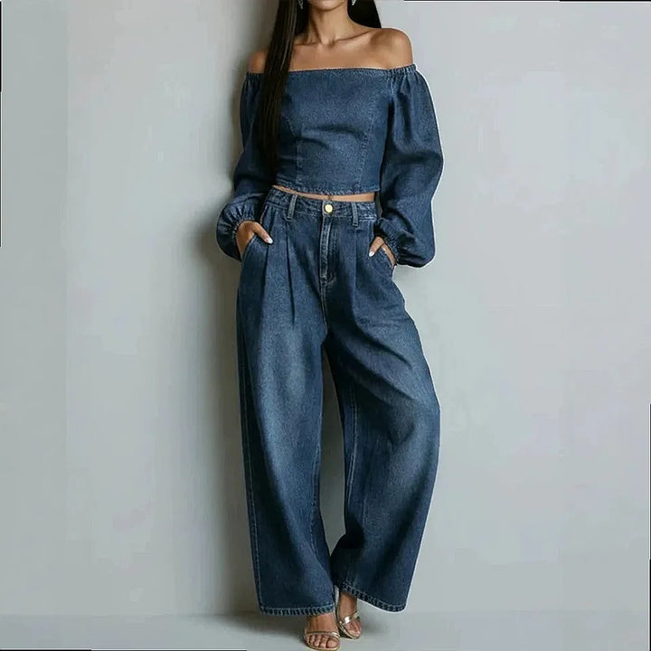 Sabrina Off Shoulder Two Piece Set