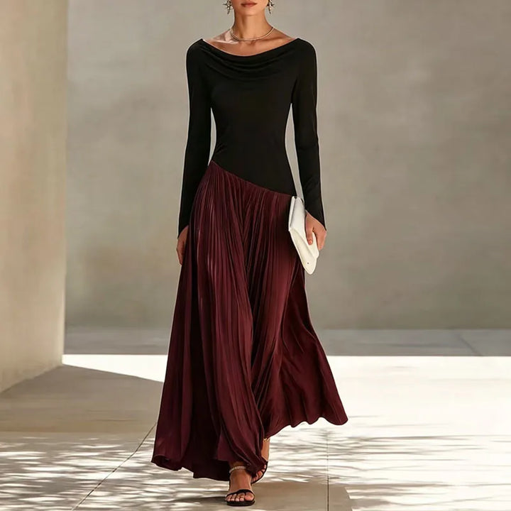 Inara Flowing Draped Maxi Dress