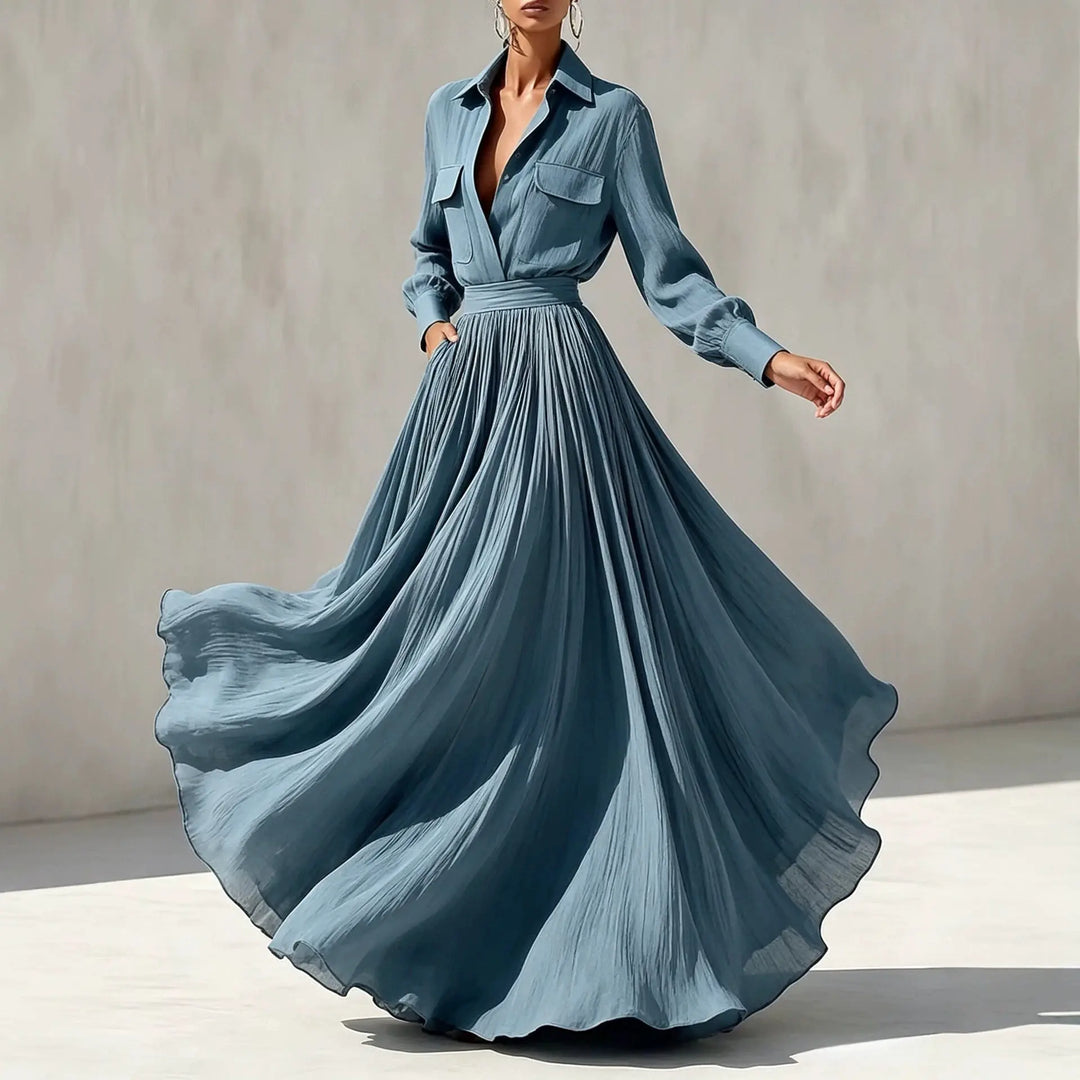 Odile Flap Pocket Shirt Dress