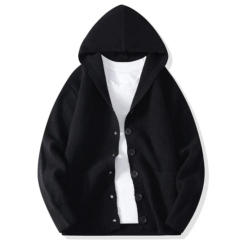 Percival Hooded Button Cardigan