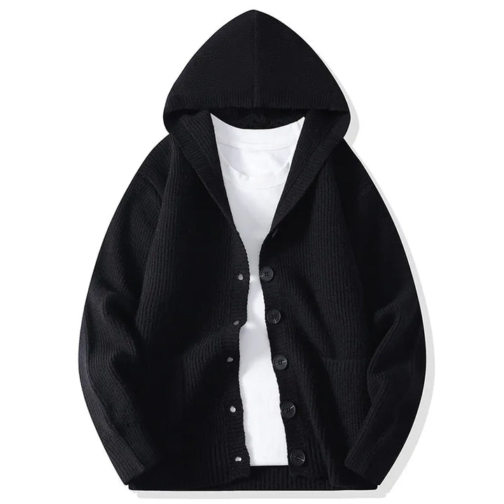 Percival Hooded Button Cardigan