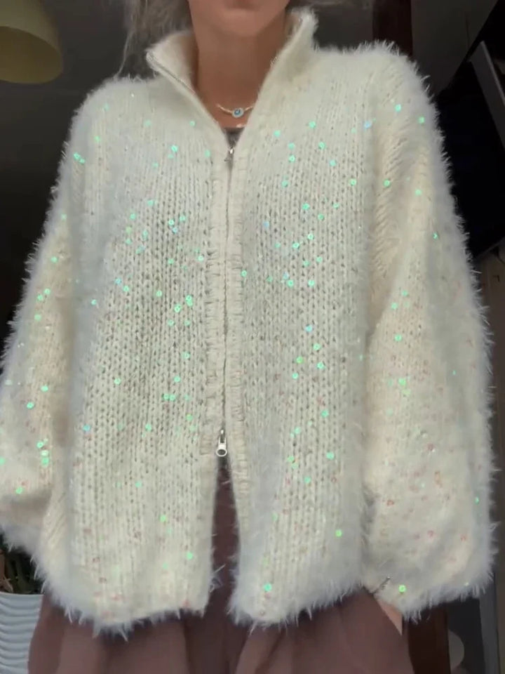 Odalys Sequin Zip Cardigan