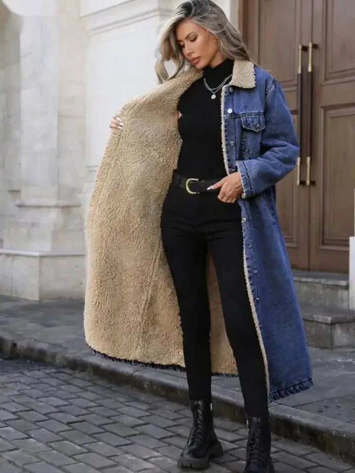 Winona Fleece Lined Denim Coat
