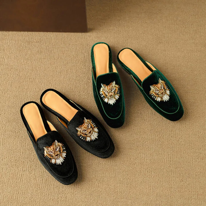 Delila Velvet Summer Mules