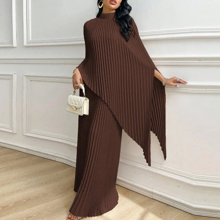 Larkspur Pleated Draped Cape Set