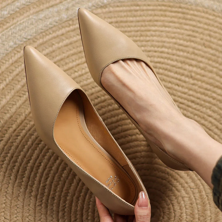 Frenchie Leather Pumps