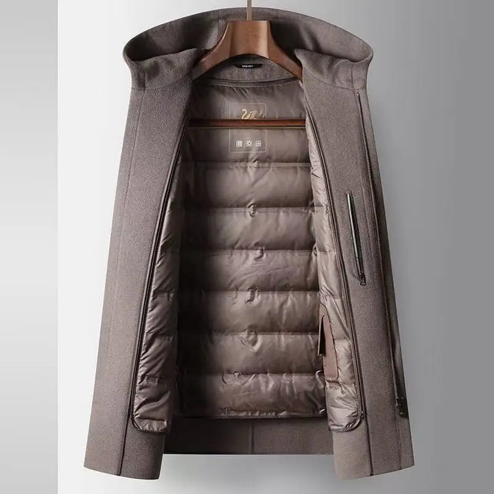 100% Woolen Hooded Coat