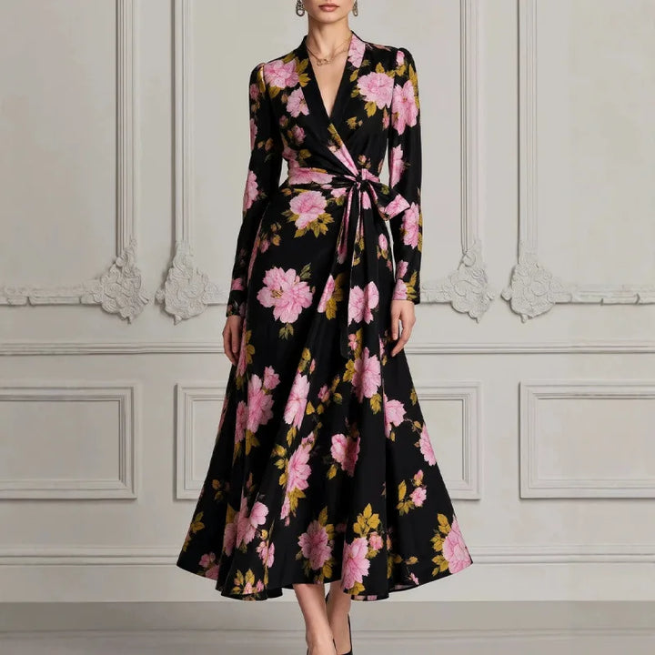 Perpetua Wrap Front Floral Dress
