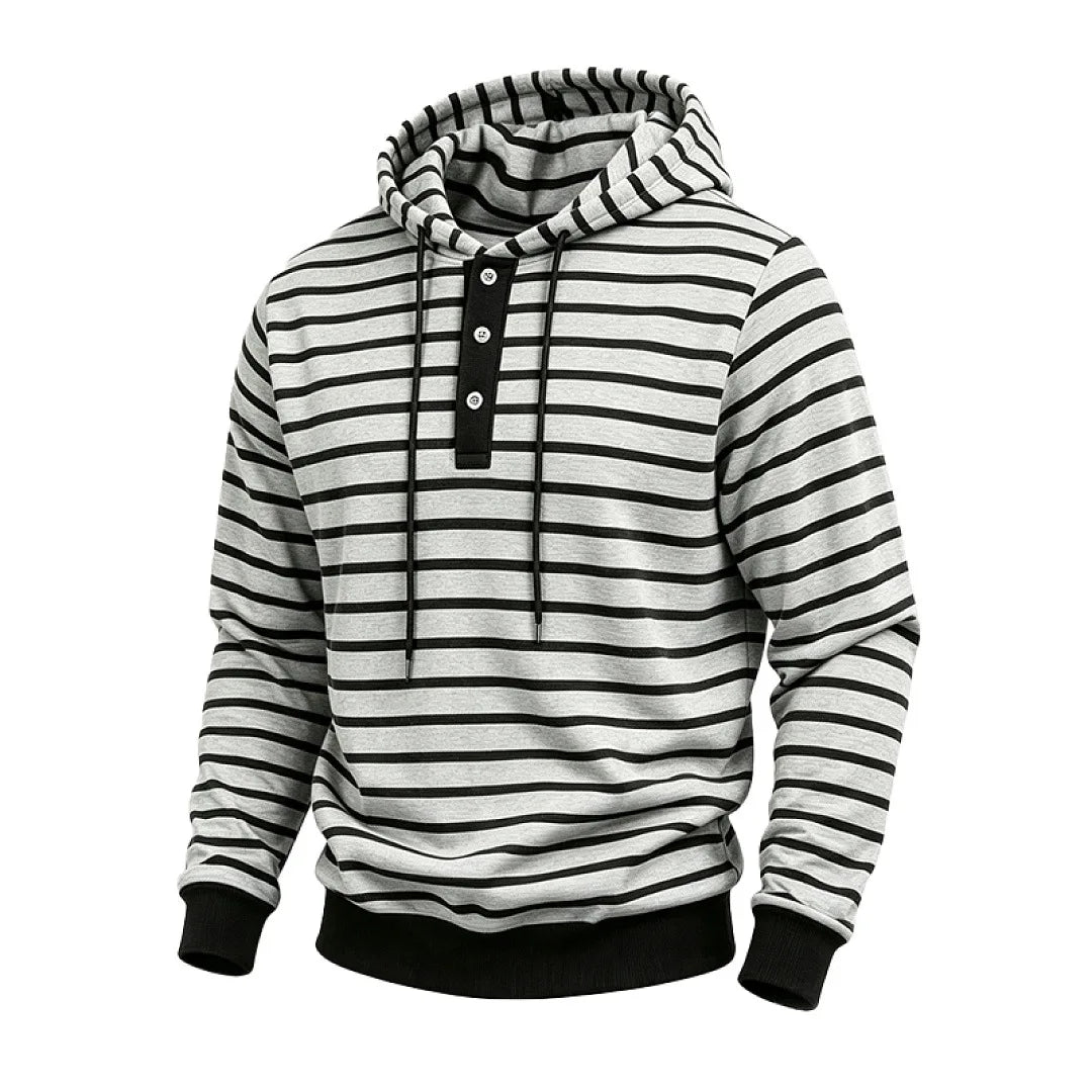 Oberon Button Placket Hoodie