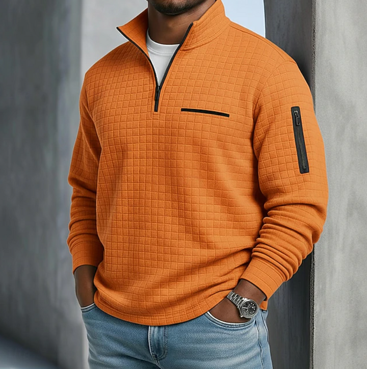 Holden Waffle Knit Half Zip Shirt