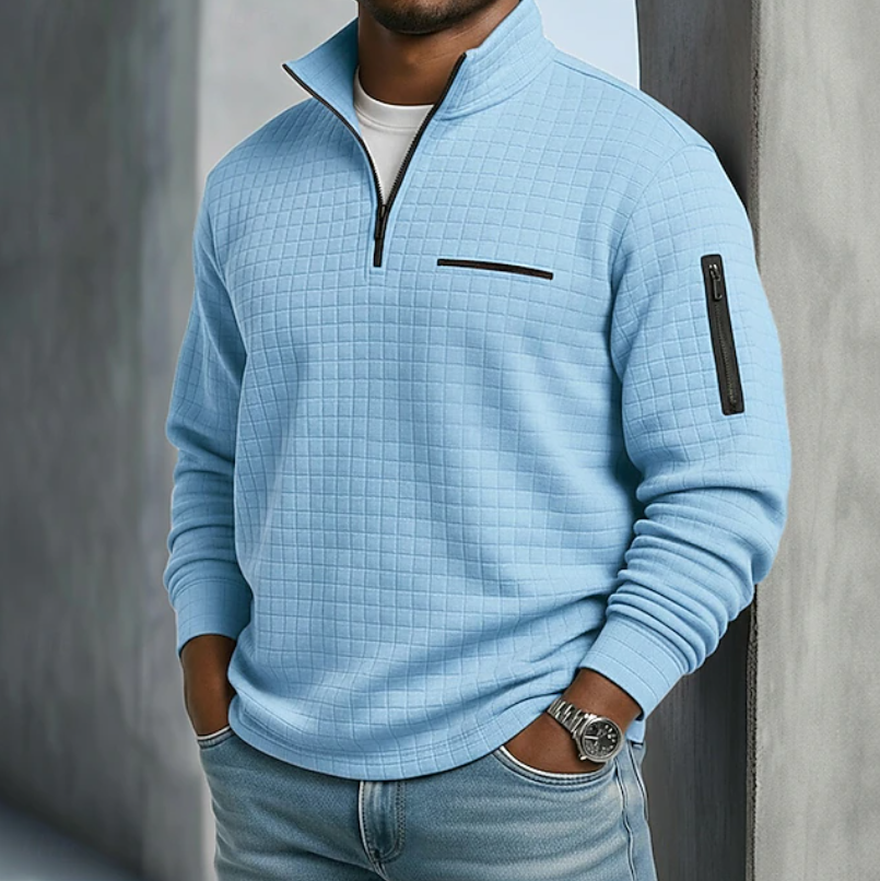 Holden Waffle Knit Half Zip Shirt