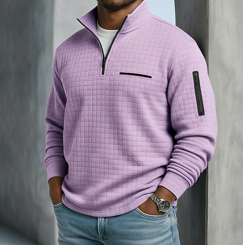 Holden Waffle Knit Half Zip Shirt