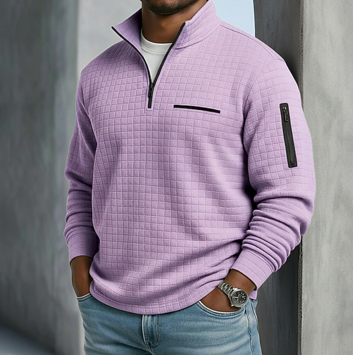 Holden Waffle Knit Half Zip Shirt