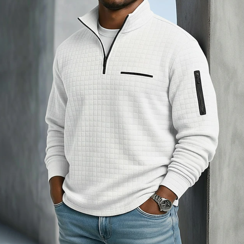 Holden Waffle Knit Half Zip Shirt