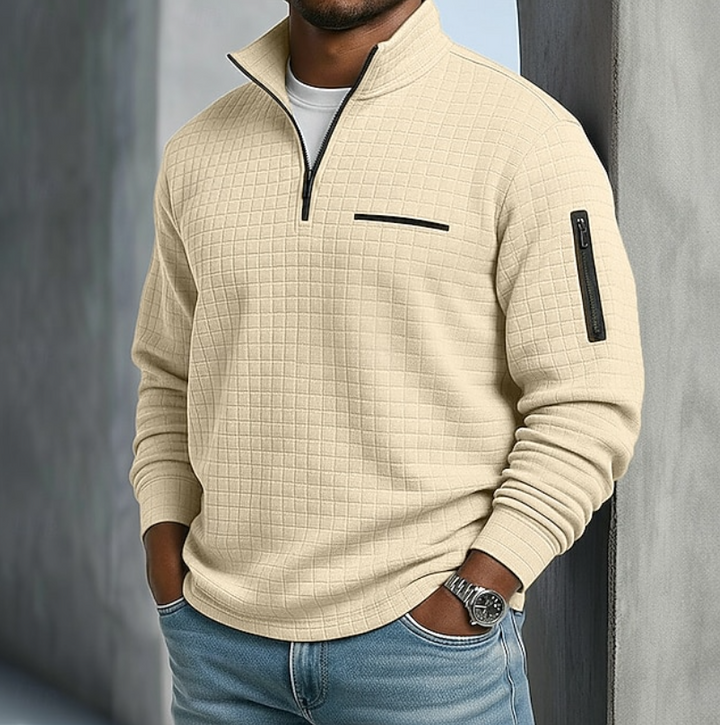 Holden Waffle Knit Half Zip Shirt