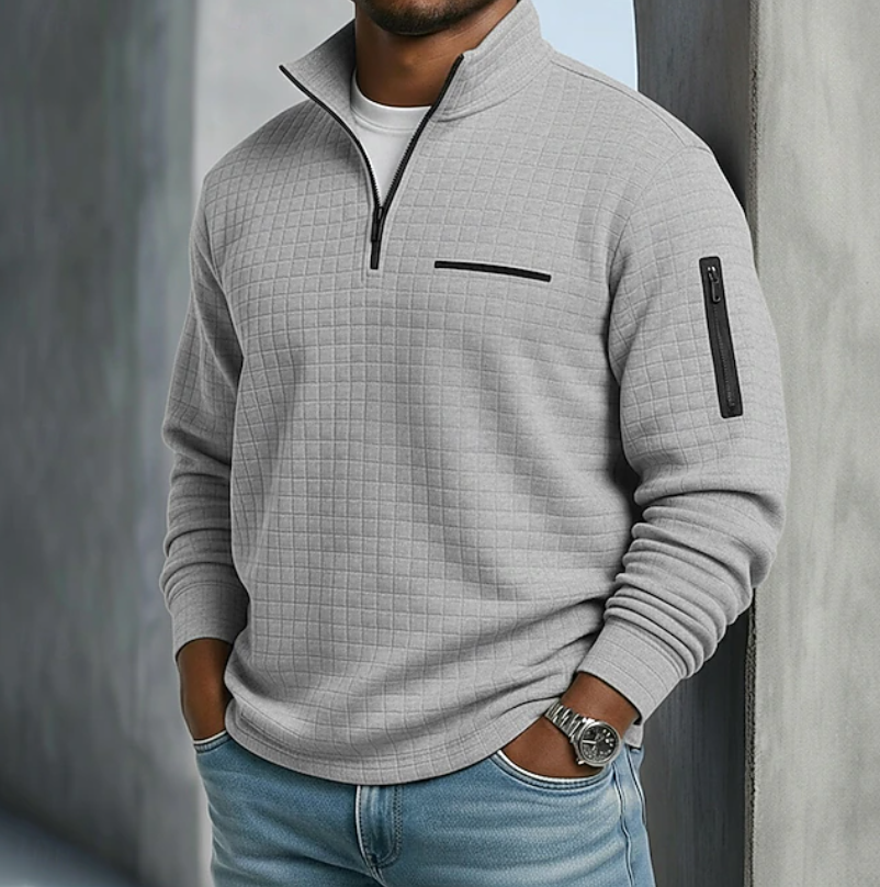 Holden Waffle Knit Half Zip Shirt