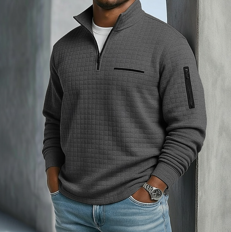 Holden Waffle Knit Half Zip Shirt