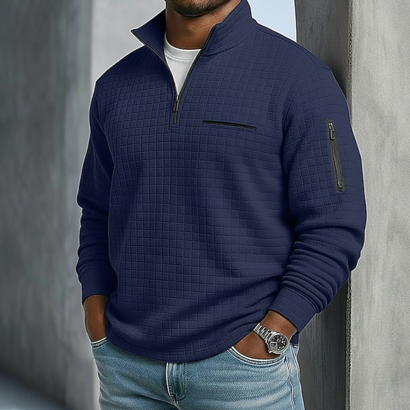 Holden Waffle Knit Half Zip Shirt