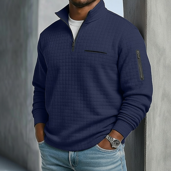 Holden Waffle Knit Half Zip Shirt