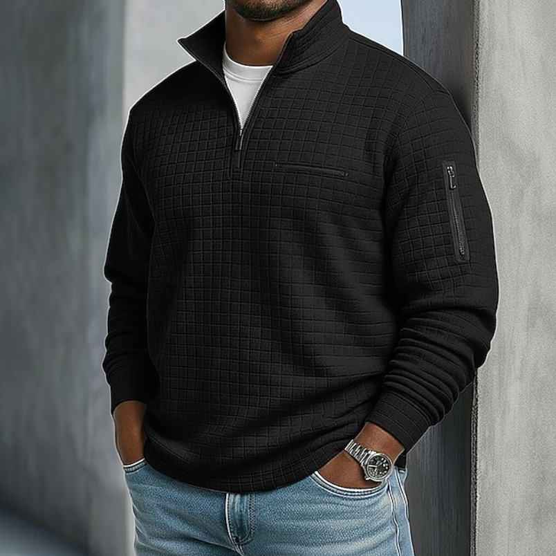 Holden Waffle Knit Half Zip Shirt