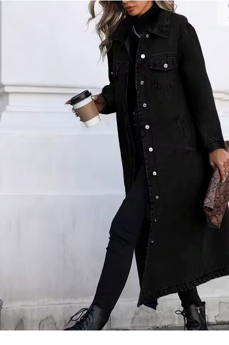 Marina Long Denim Coat