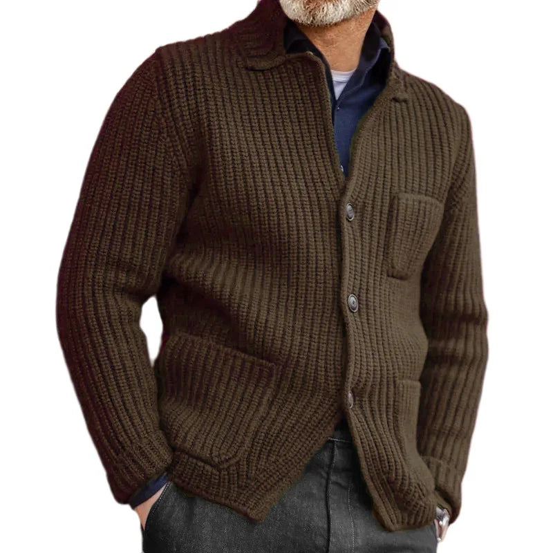 Cormac Ribbed Knit Cardigan