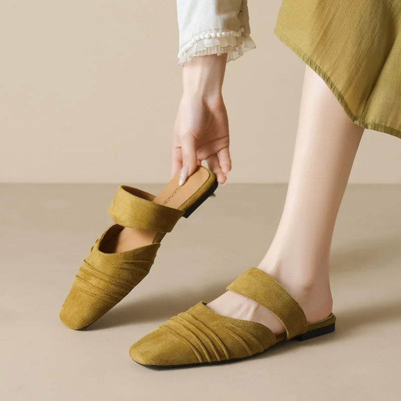 Bethany Square Toe Mules