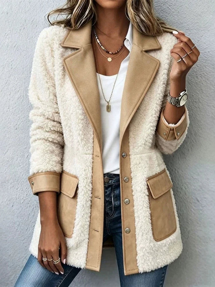 Oriana Faux Suede Shearling Jacket