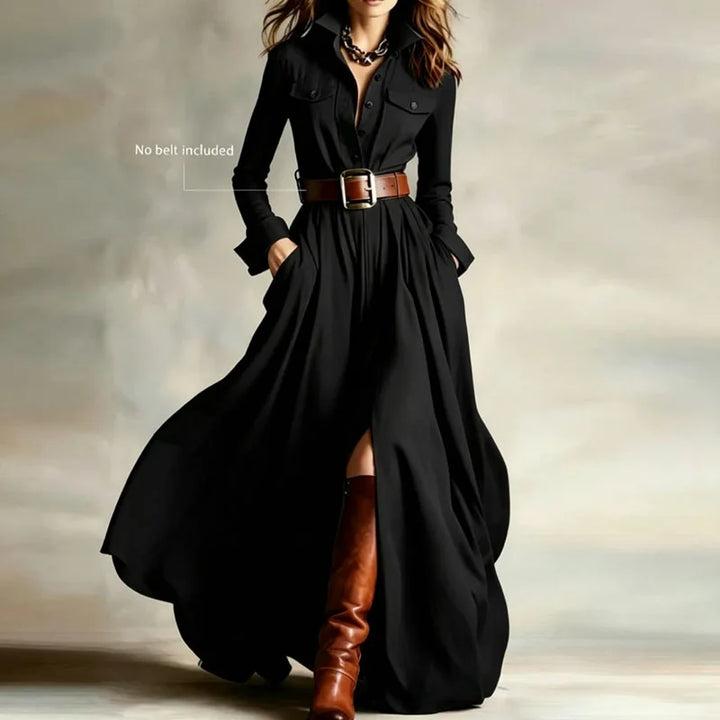 Rosalind Button Front Maxi Dress