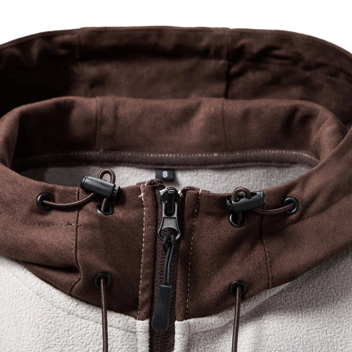 Osric Drawstring Hood Fleece Jacket