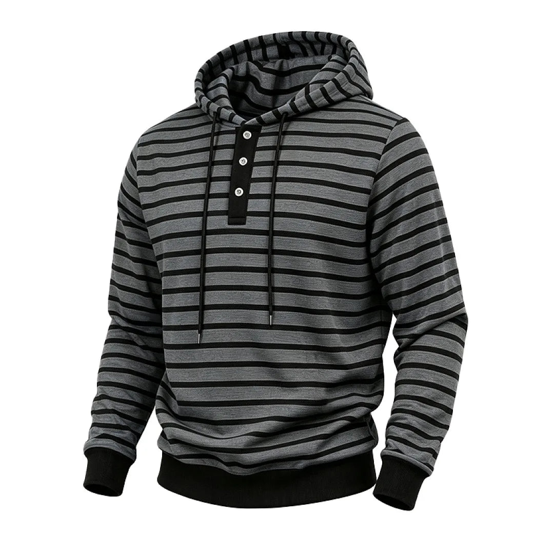 Oberon Button Placket Hoodie